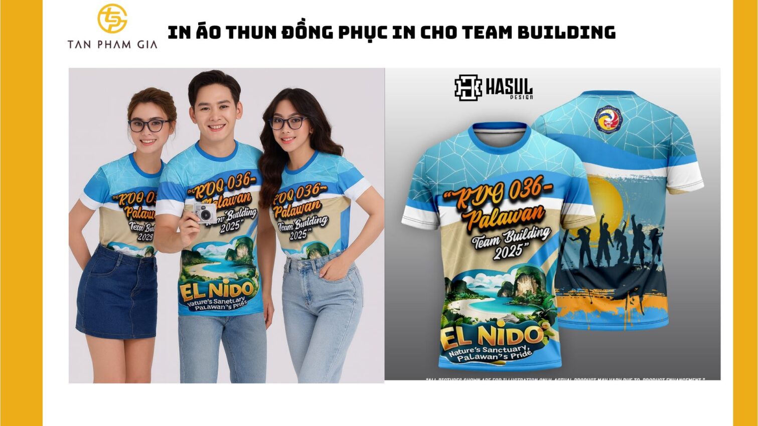 In áo thun đồng phục in cho team building