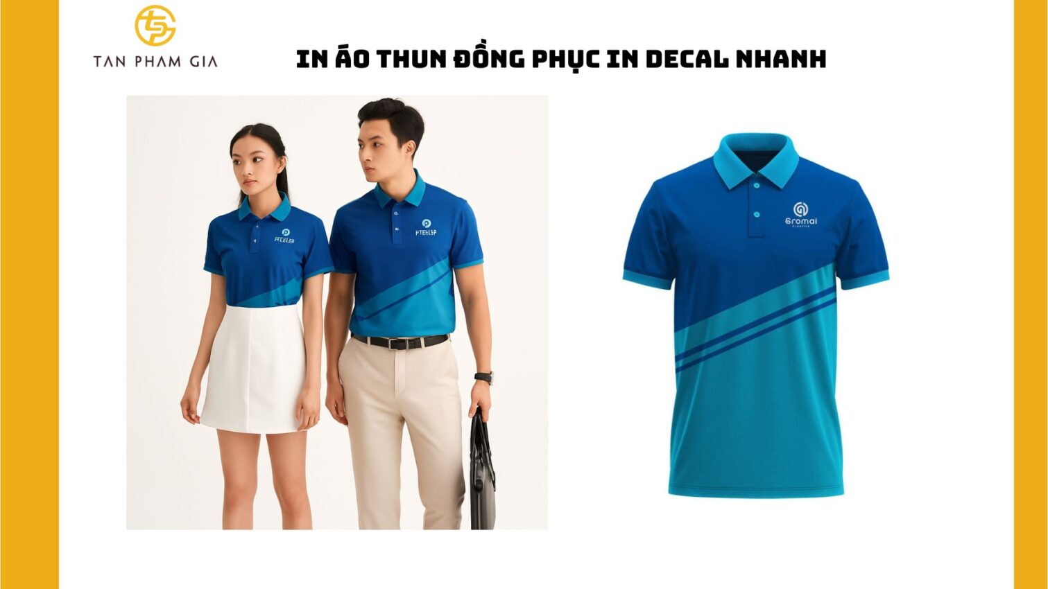 In áo thun đồng phục in decal nhanh