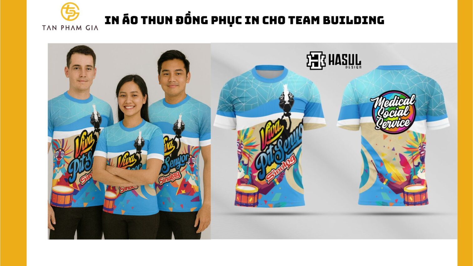 In áo thun đồng phục in cho team building