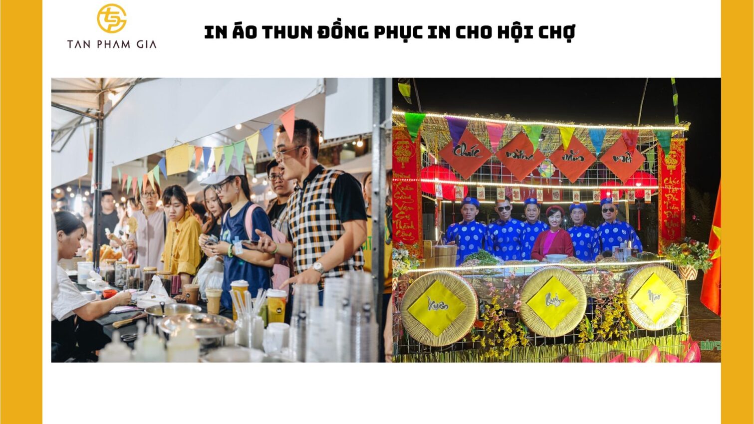 In áo thun đồng phục in cho hội chợ