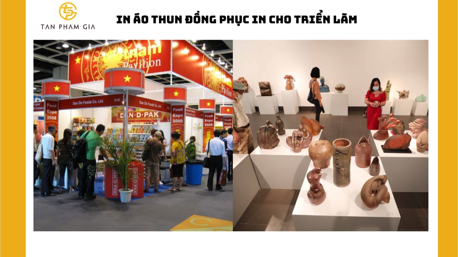 In áo thun đồng phục in cho triển lãm