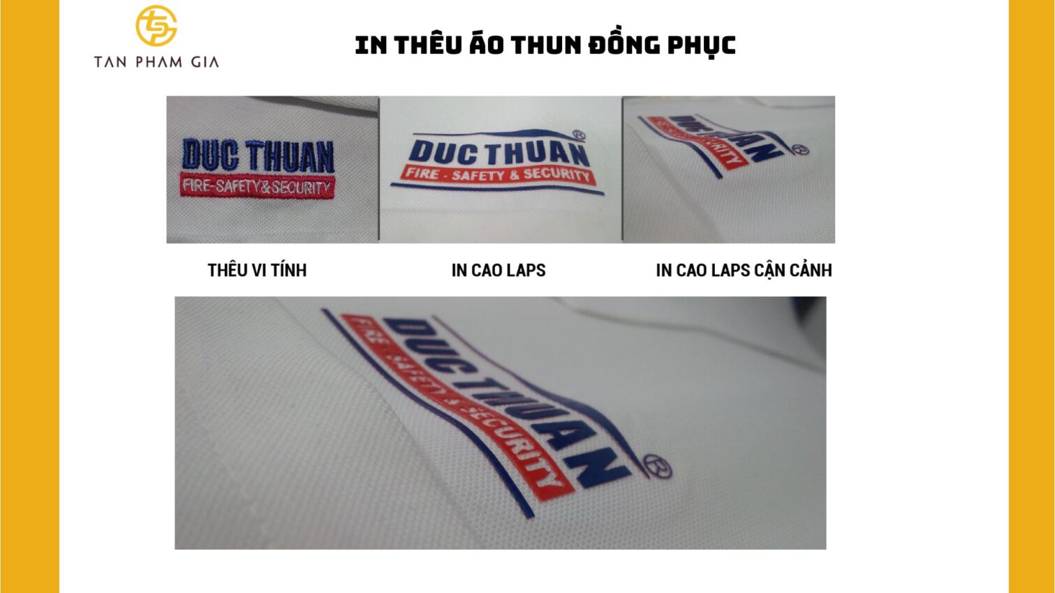 In thêu áo thun đồng phục