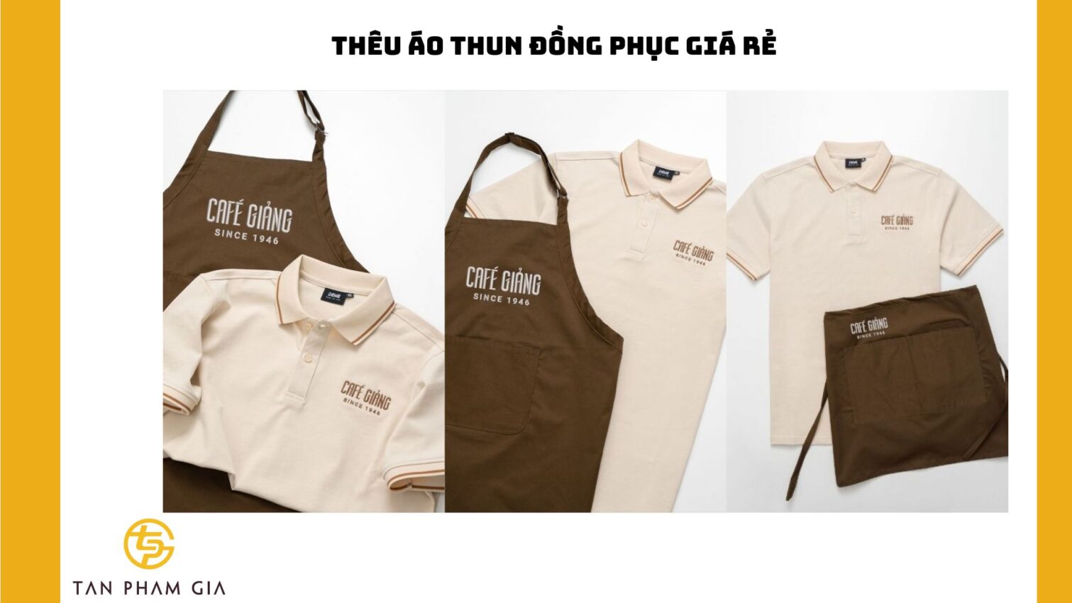 Thêu áo thun đồng phục giá rẻ