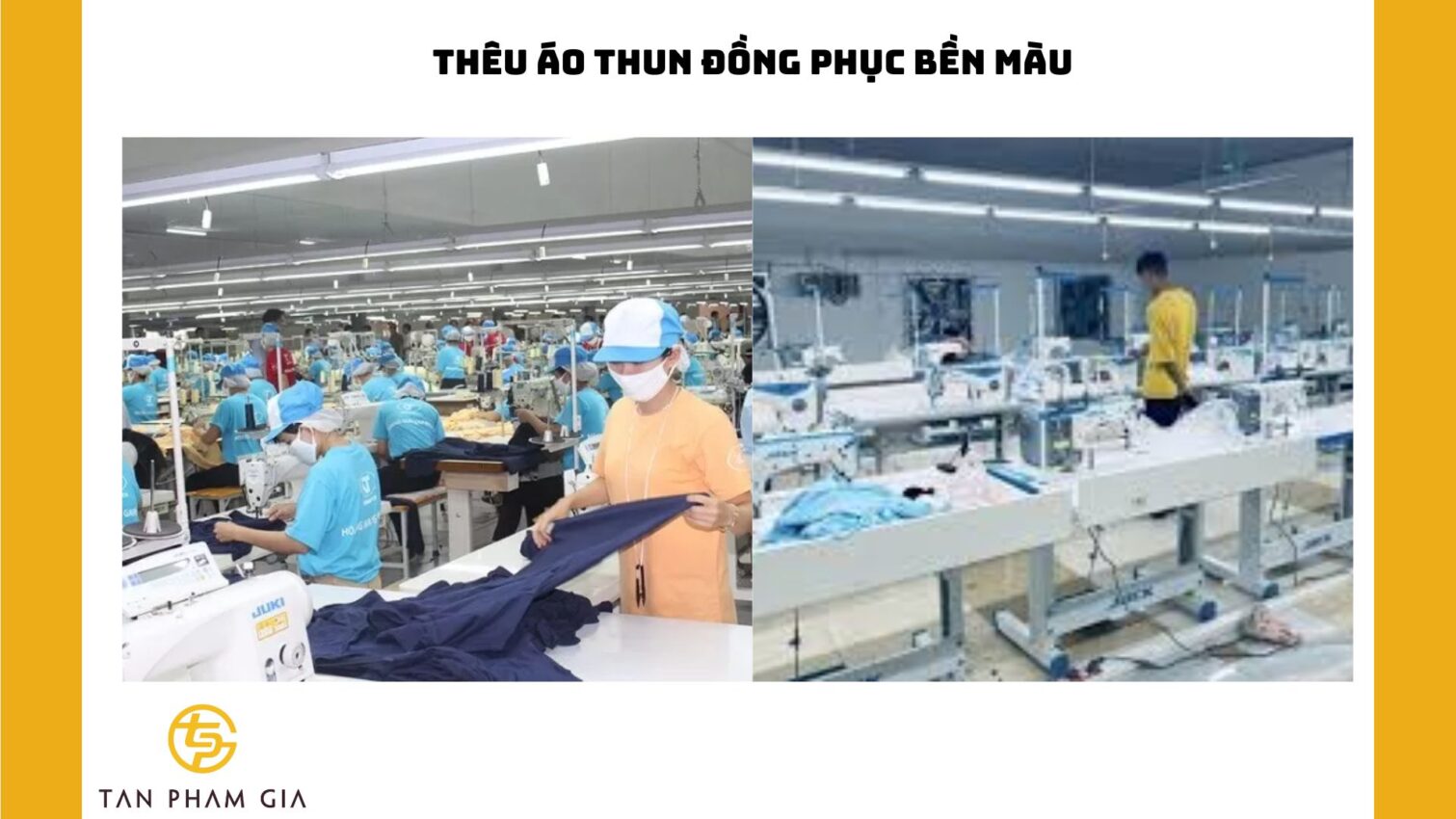 Thêu áo thun đồng phục bền màu