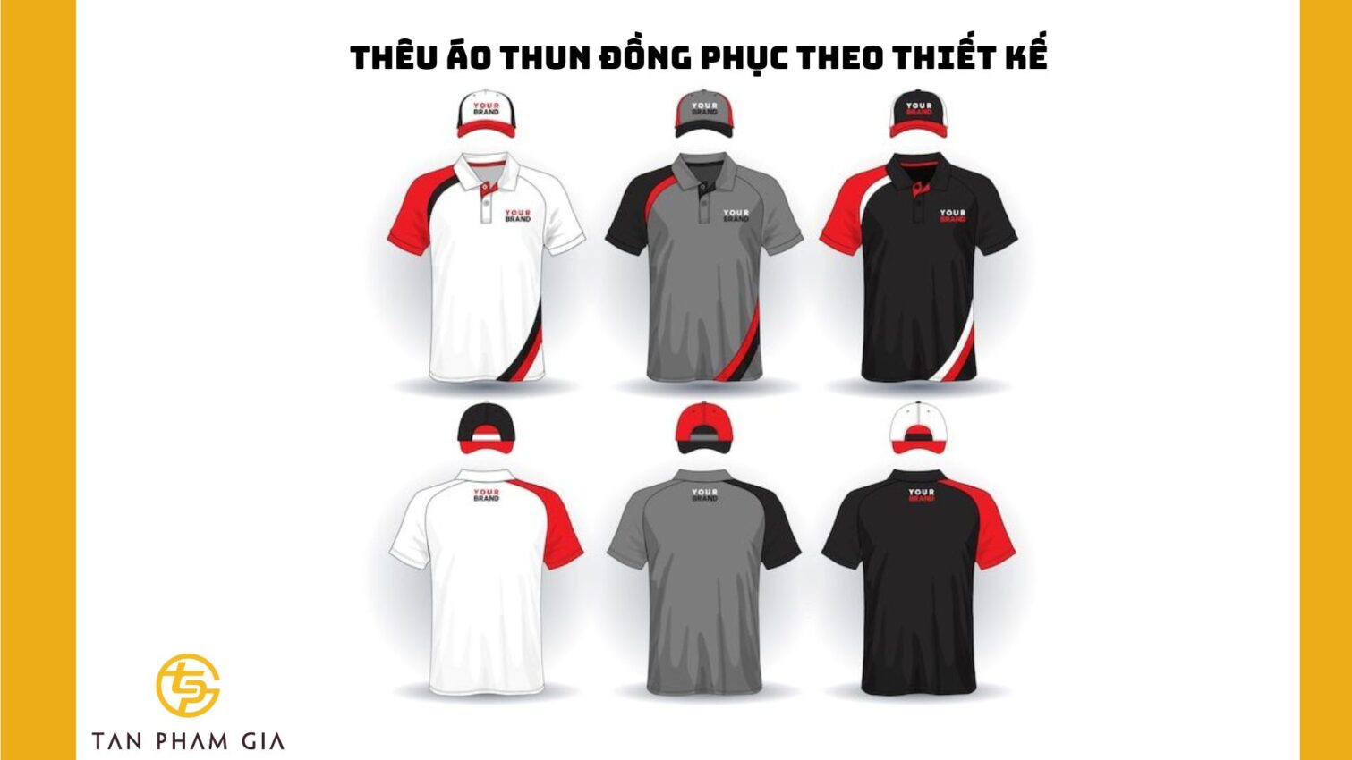 Thêu áo thun đồng phục theo thiết kế