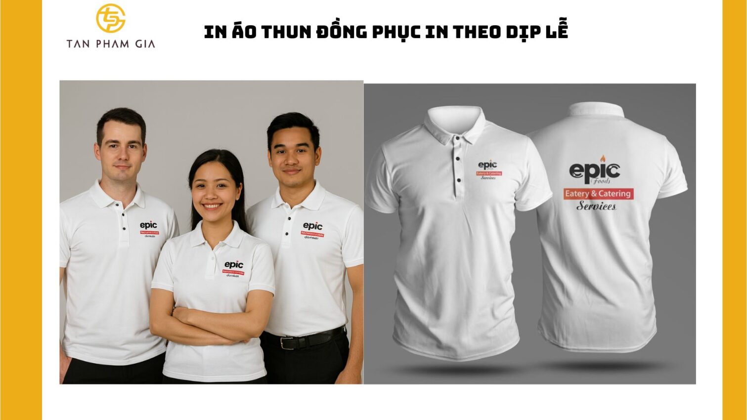 In áo thun đồng phục in theo dịp lễ