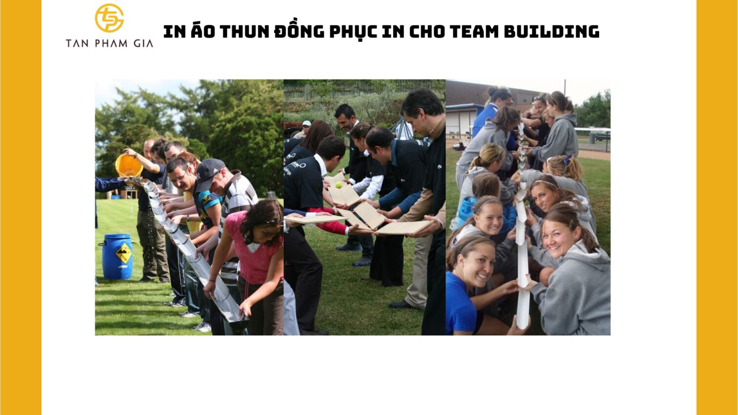 In áo thun đồng phục in cho team building