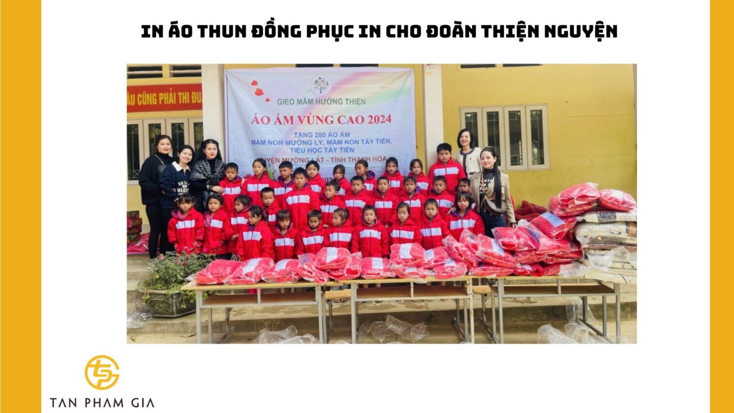 In áo thun đồng phục in cho đoàn thiện nguyện