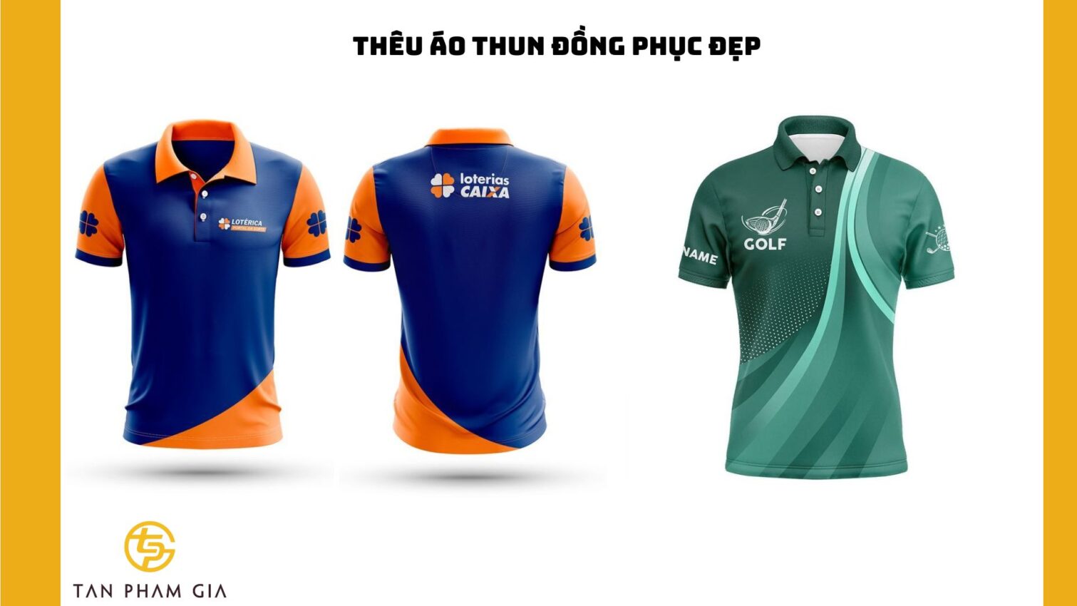 Thêu áo thun đồng phục đẹp