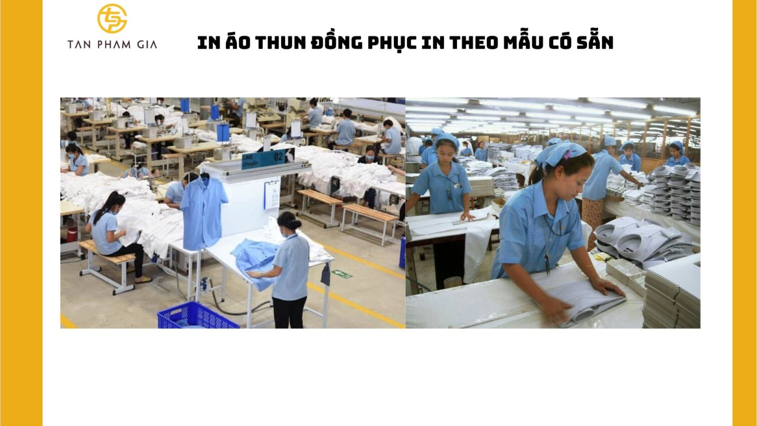 In áo thun đồng phục in theo mẫu có sẵn
