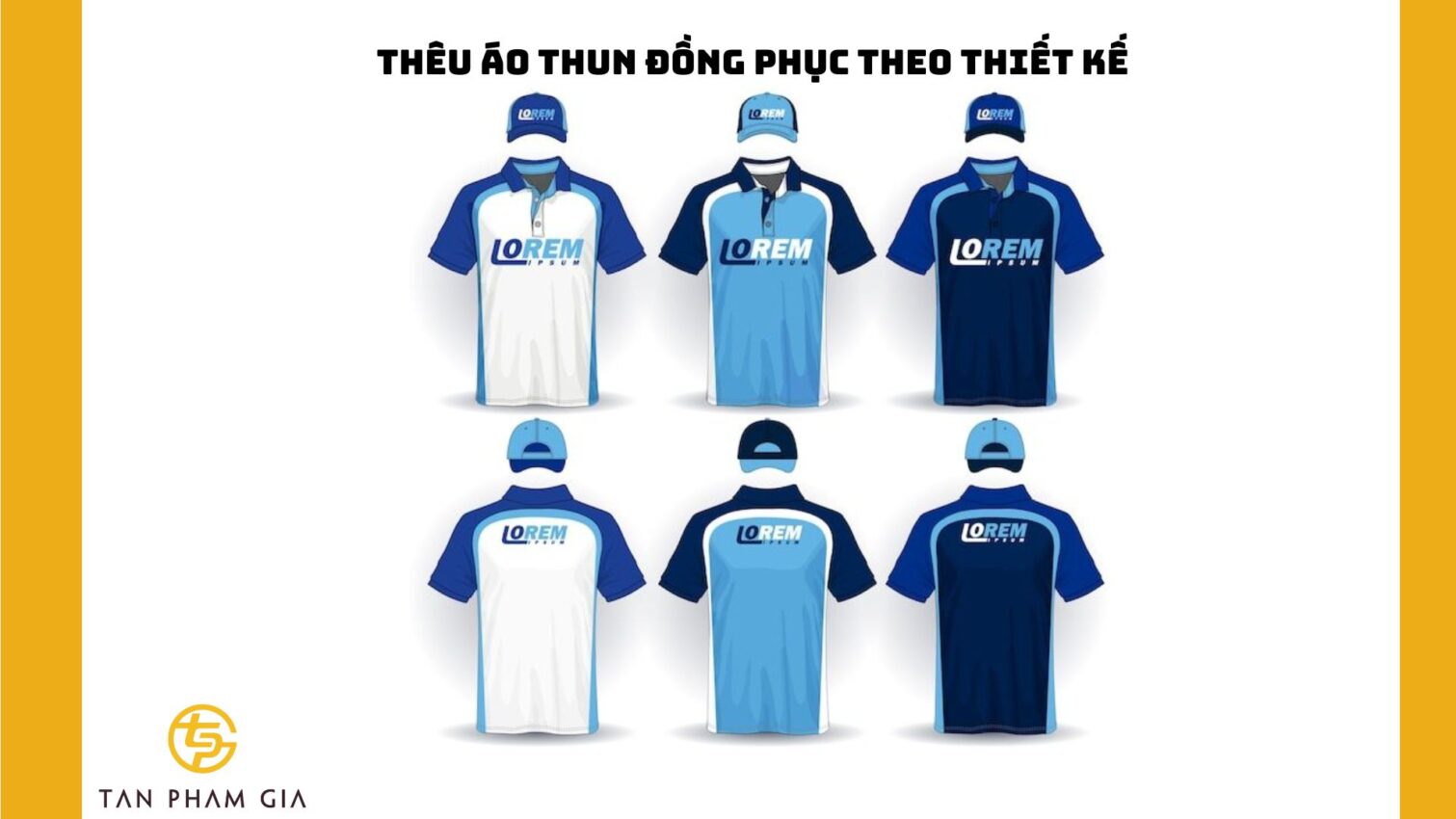 Thêu áo thun đồng phục theo thiết kế