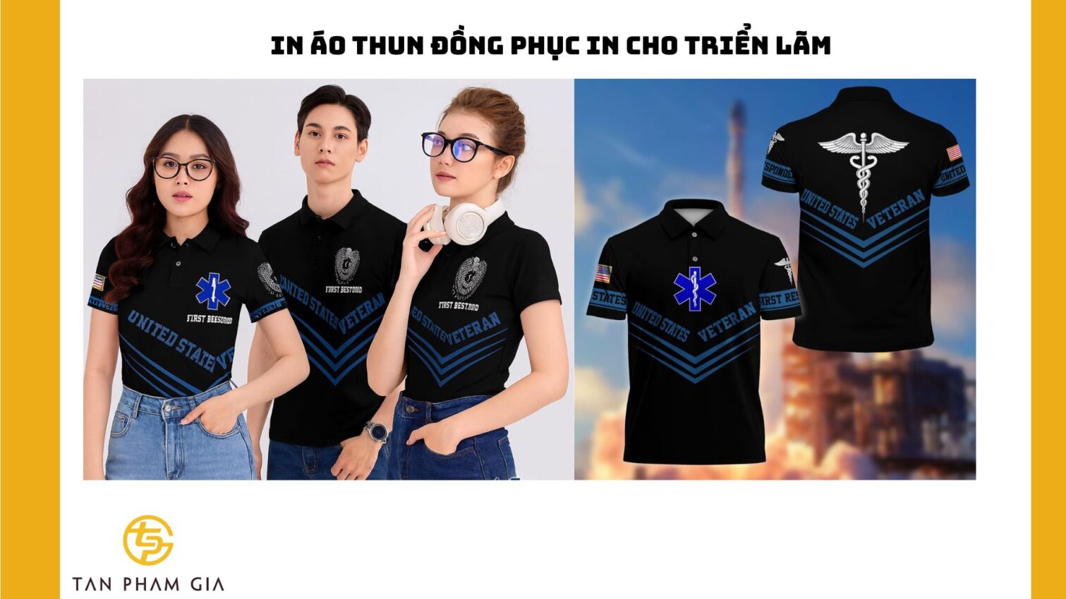 In áo thun đồng phục in cho triển lãm