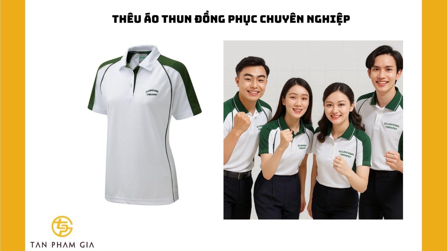 Thêu áo thun đồng phục chuyên nghiệp