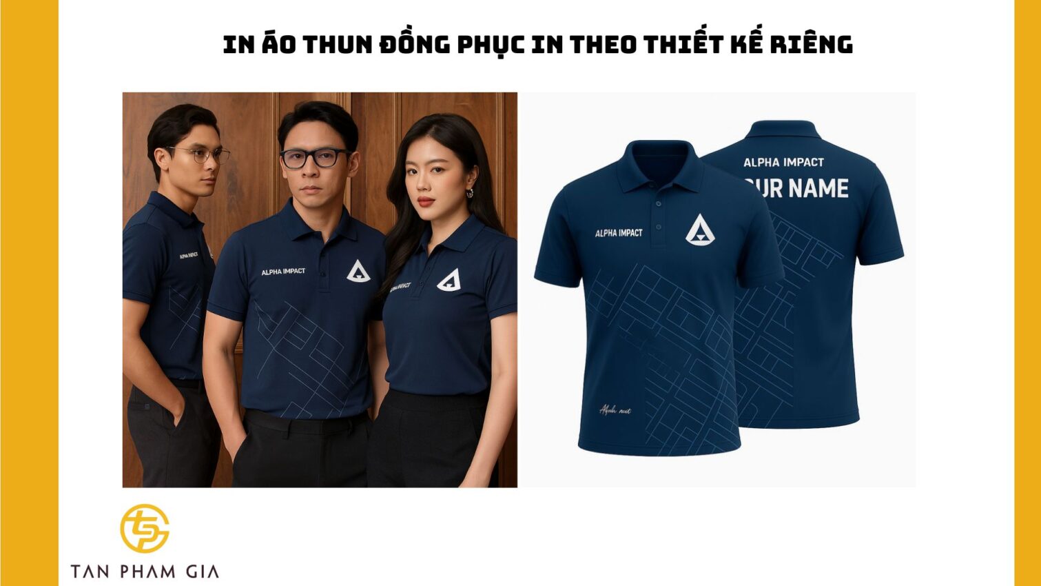 In áo thun đồng phục in theo thiết kế riêng