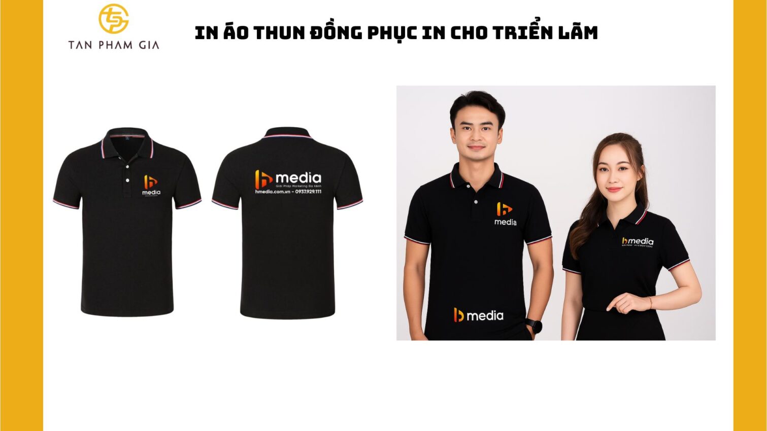 In áo thun đồng phục in cho triển lãm