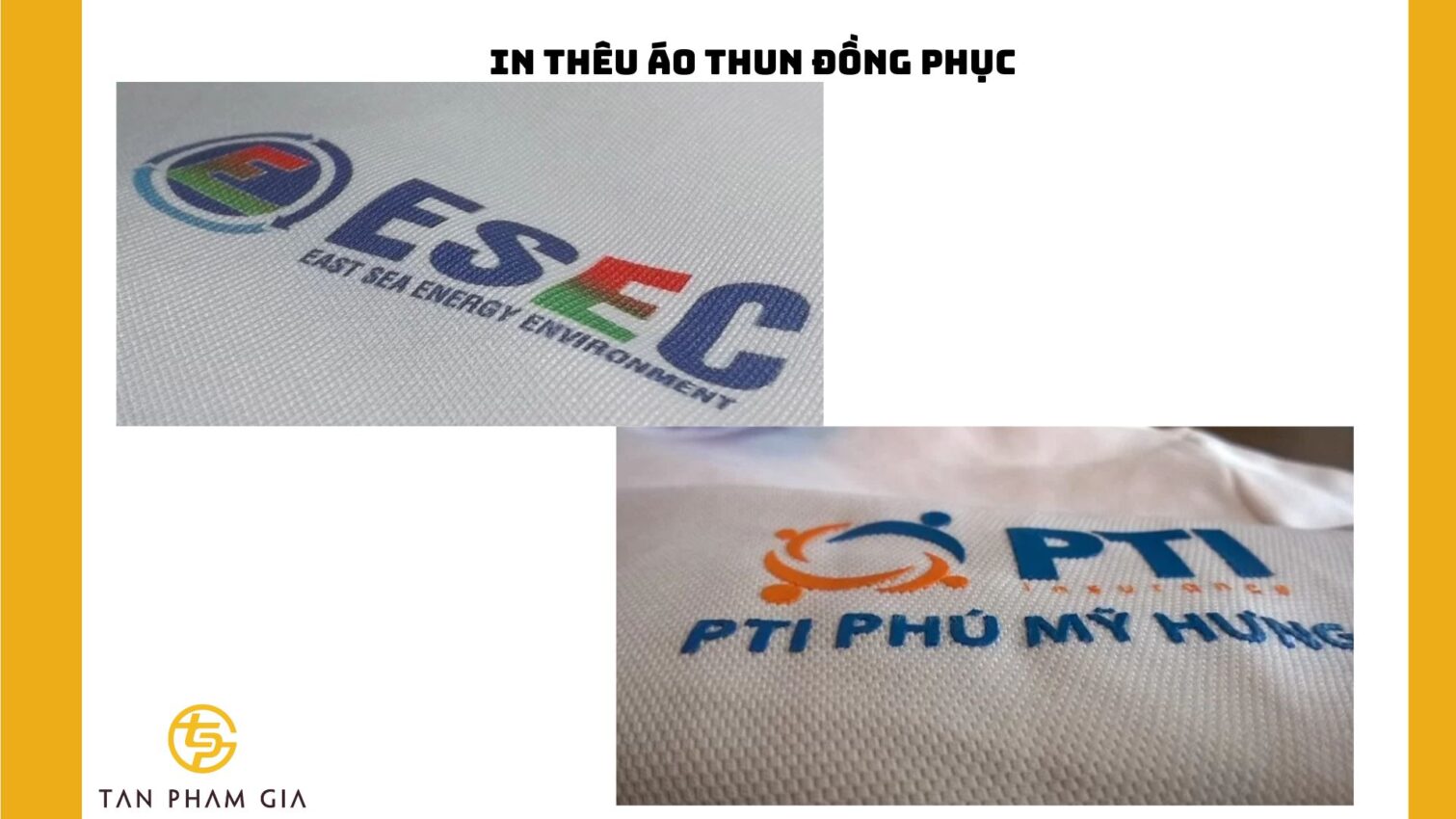 In thêu áo thun đồng phục