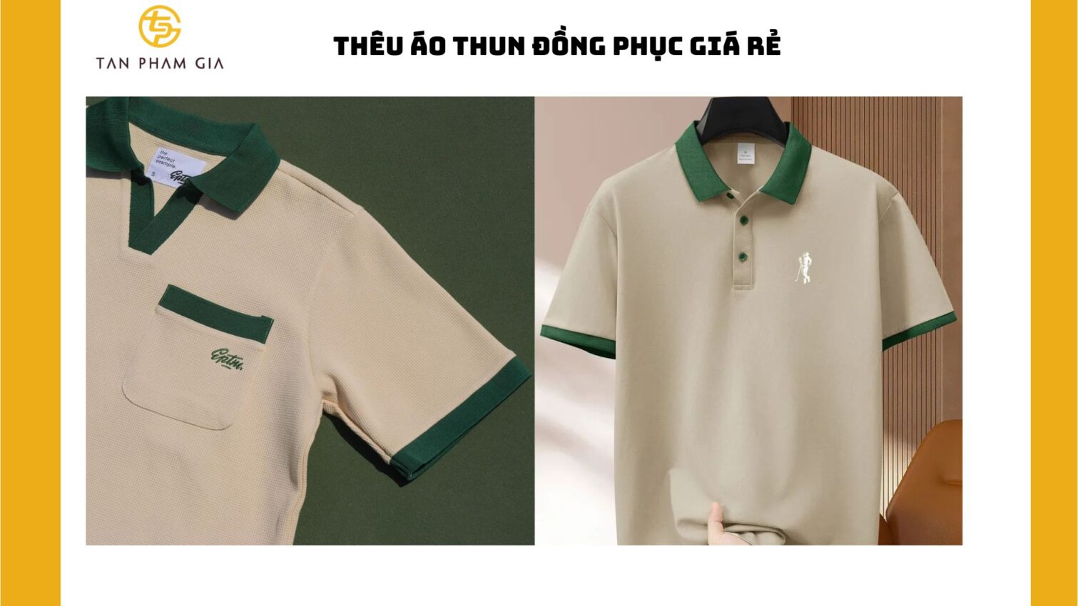 Thêu áo thun đồng phục giá rẻ