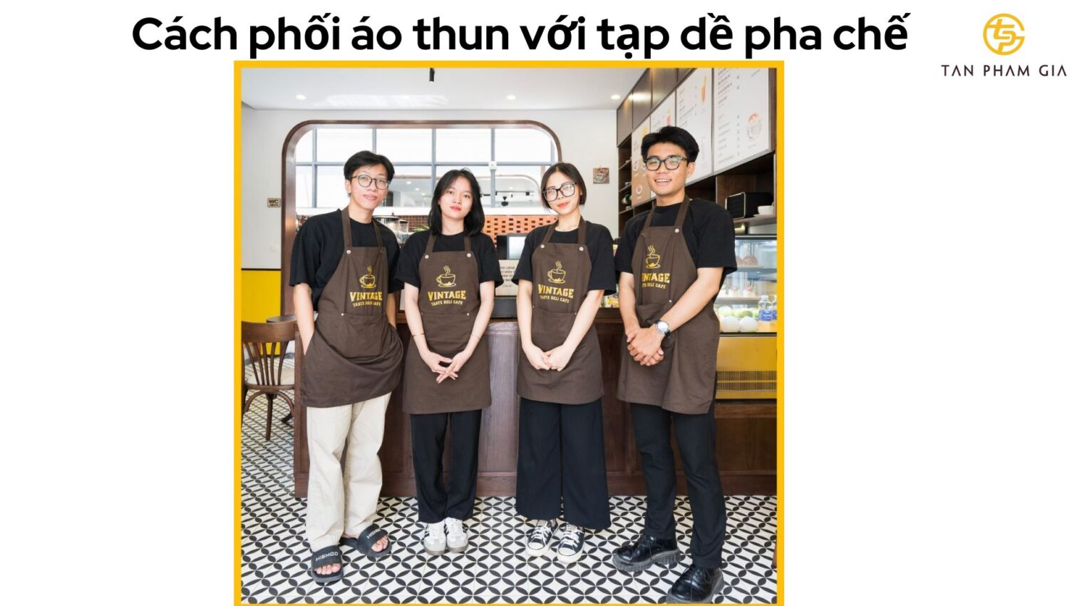 Áo thun đồng phục pha chế