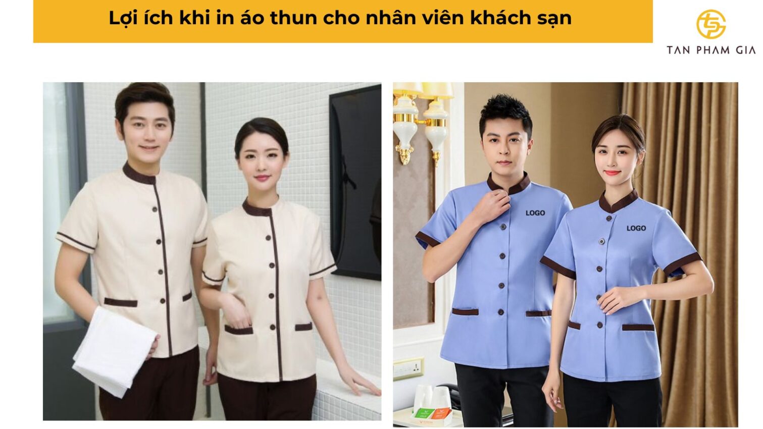 In áo thun đồng phục cho khách sạn