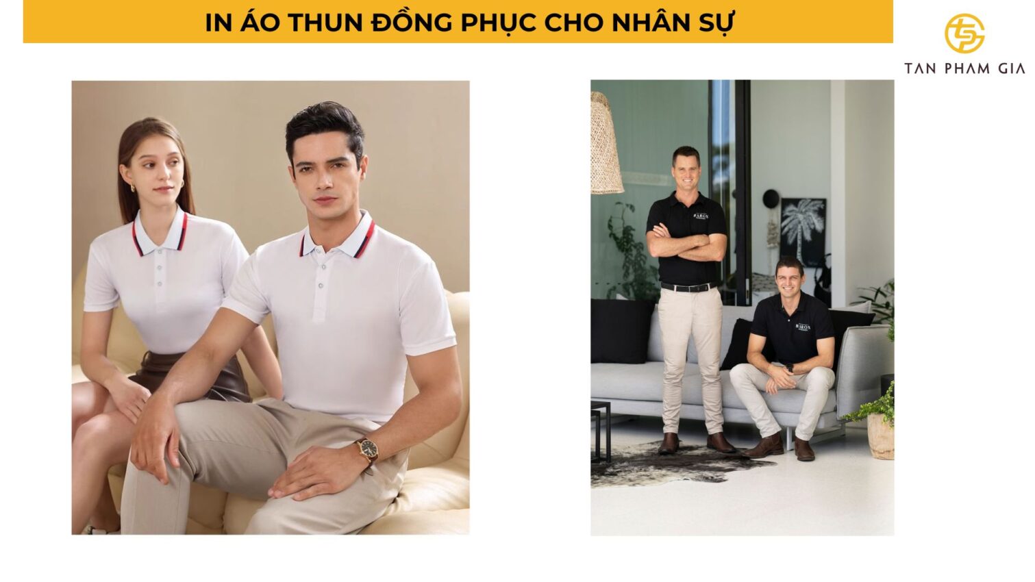 in áo thun đồng phục cho nhân sự