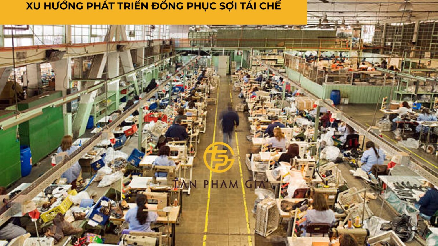 Áo thun đồng phục chất liệu sợi tái chế
