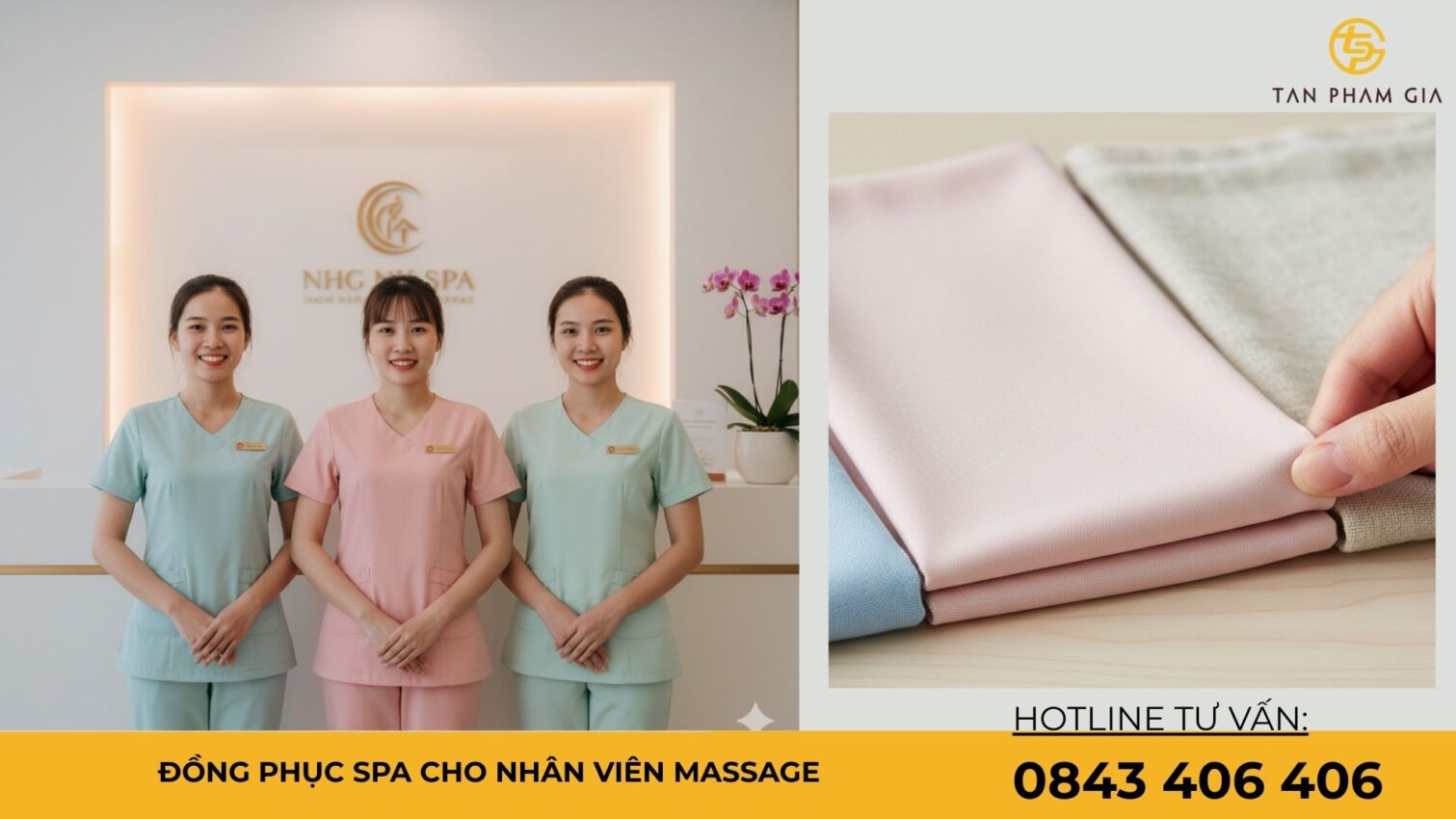 Đồng phục spa cho nhân viên massage