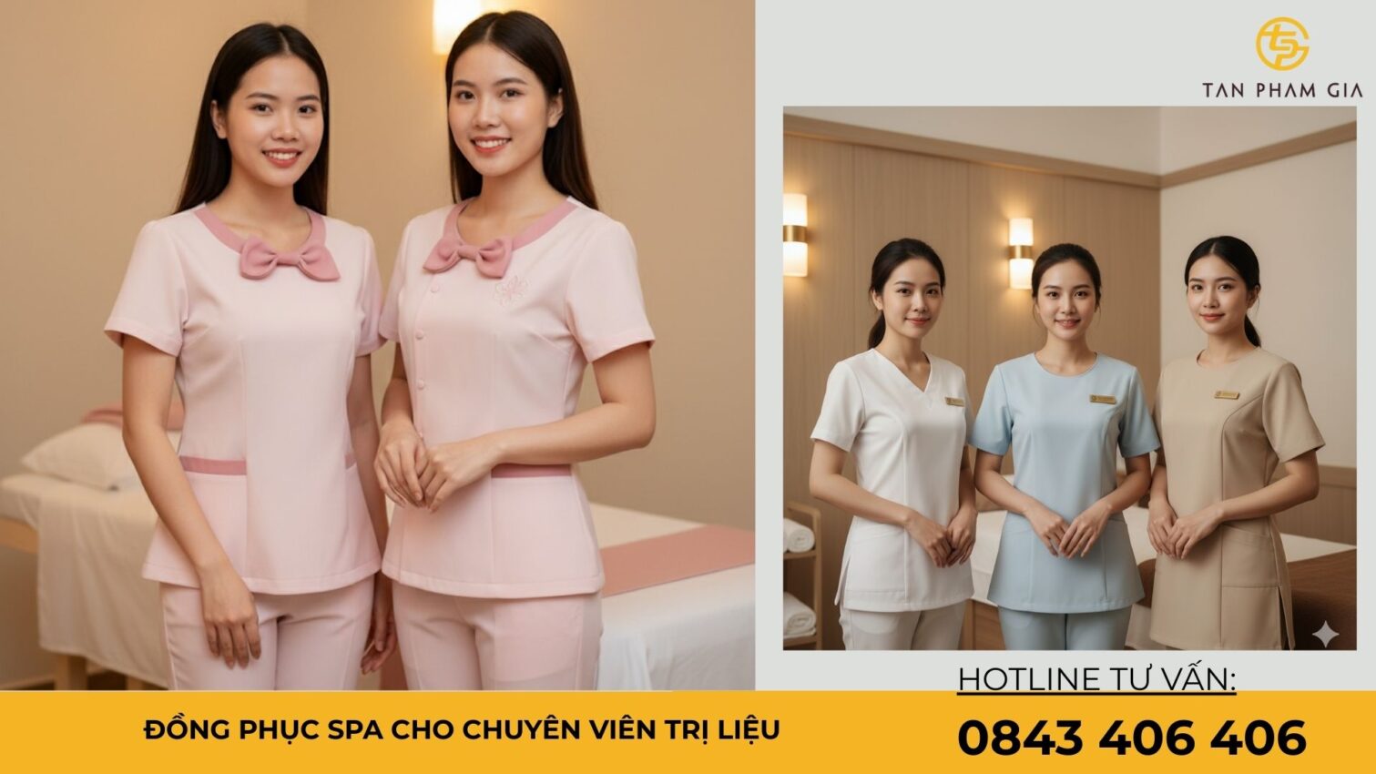 Đồng phục spa cho chuyên viên trị liệu