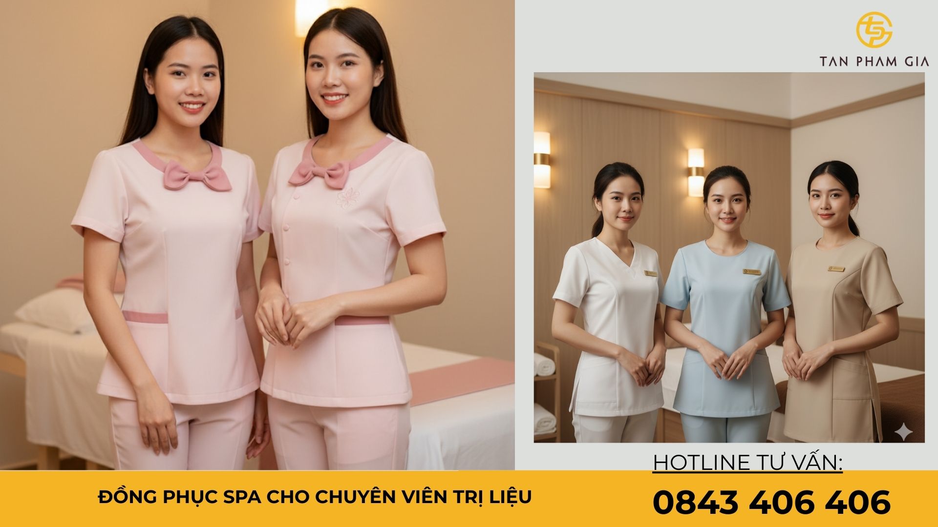 Đồng phục spa cho chuyên viên trị liệu