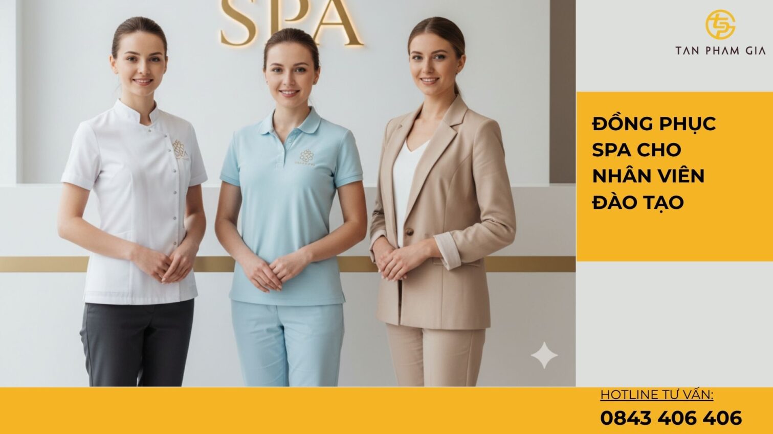 Đồng phục spa cho nhân viên đào tạo