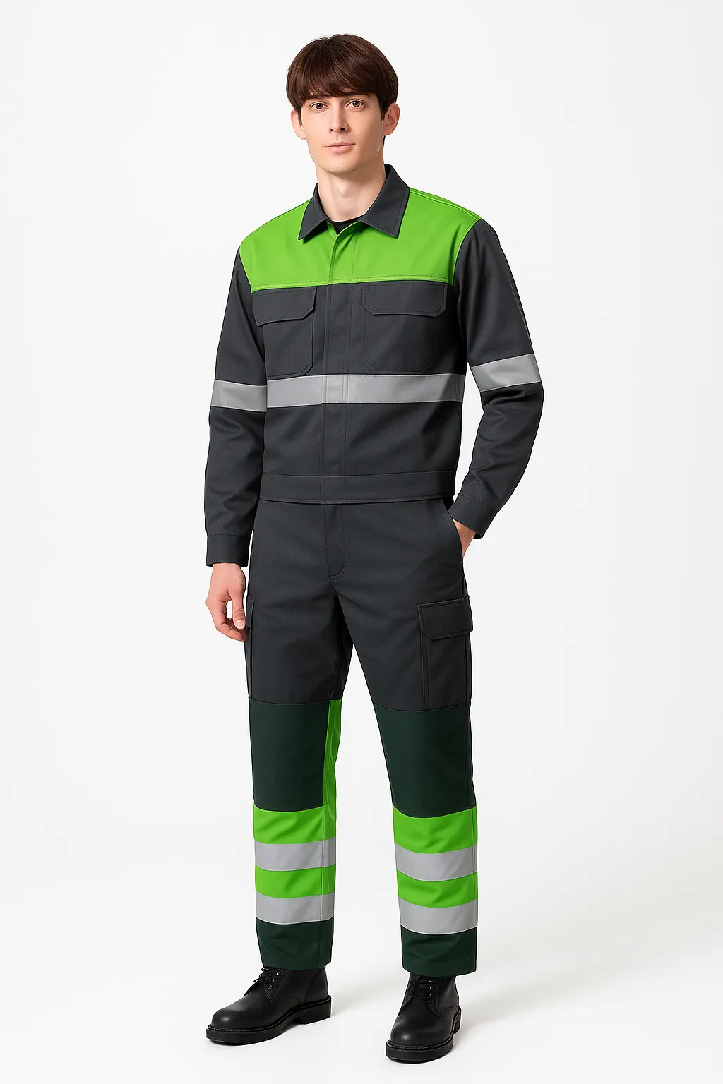 ĐỒ BỘ BẢO HỘ LAO ĐỘNG MÀU XÁM