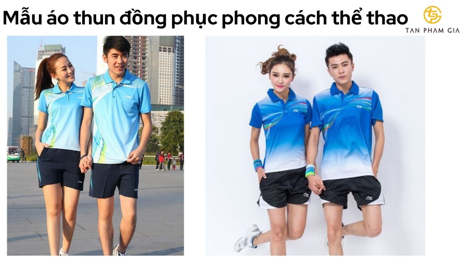 Mẫu áo thun đồng phục phong cách thể thao