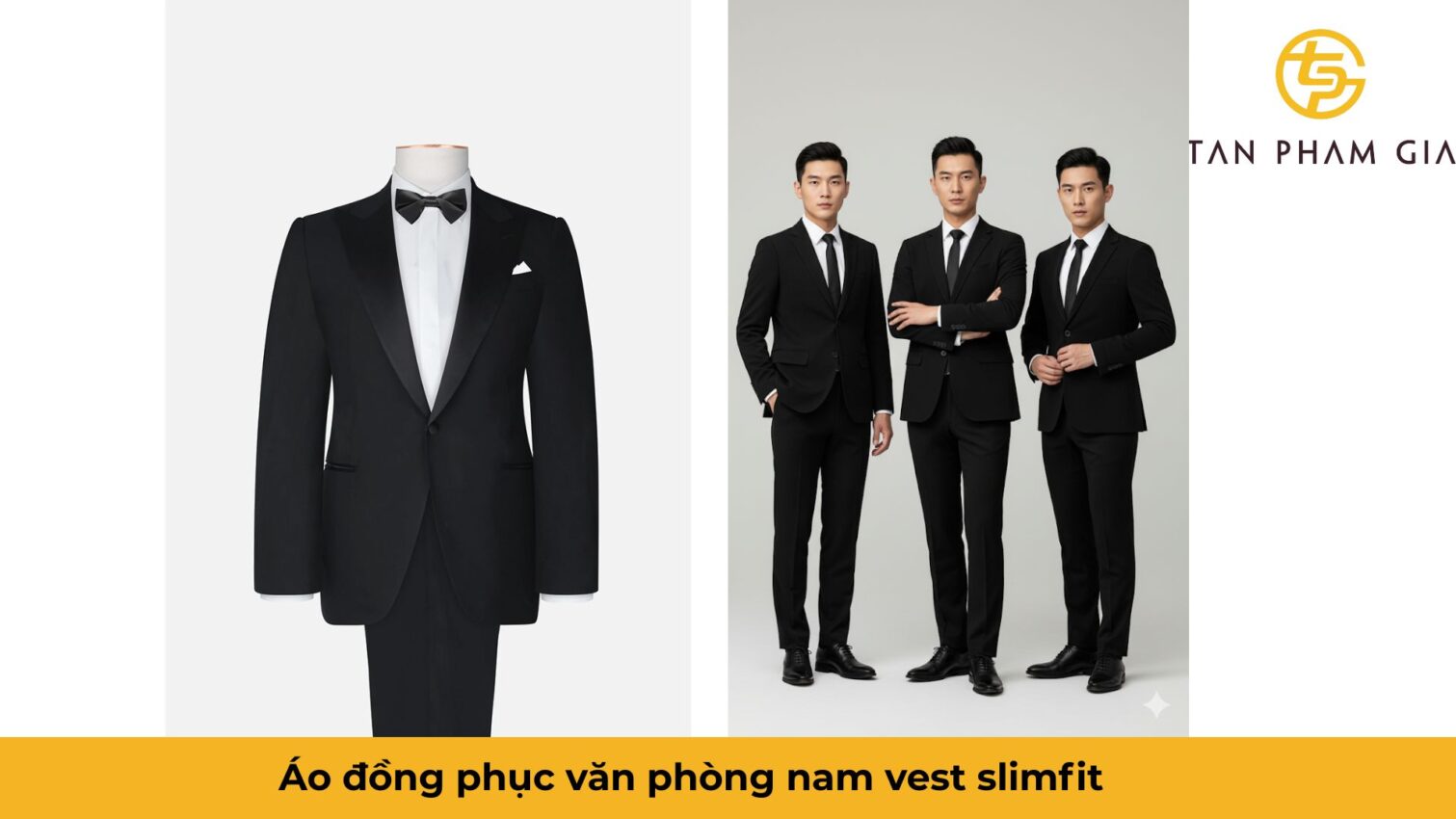 Áo đồng phục văn phòng nam vest slimfit