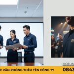 Mẫu đồng phục văn phòng thêu tên công ty
