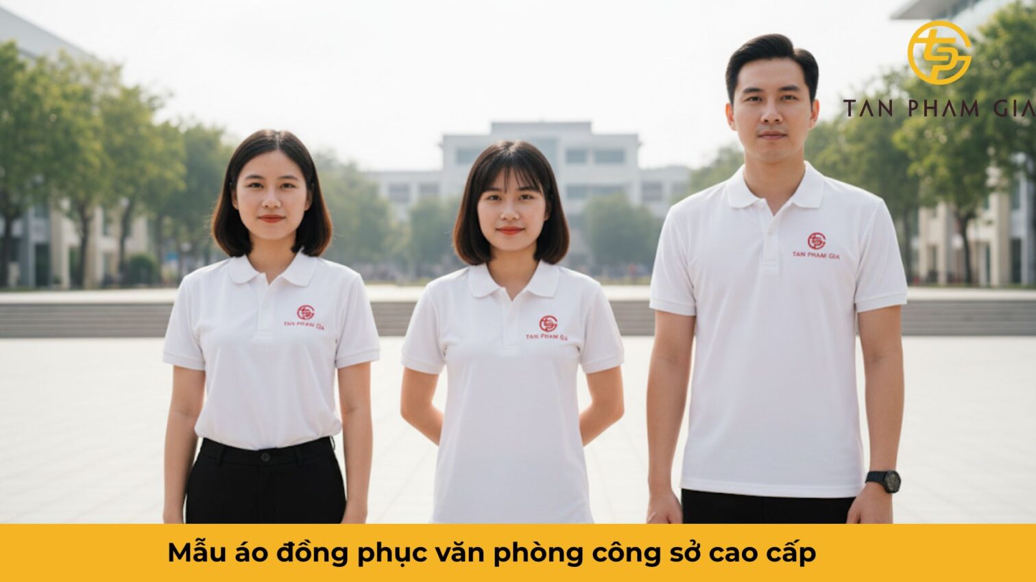 Mẫu áo đồng phục văn phòng công sở cao cấp