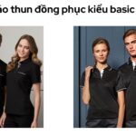 Mẫu áo thun đồng phục kiểu basic Mẫu áo thun đồng phục kiểu basic