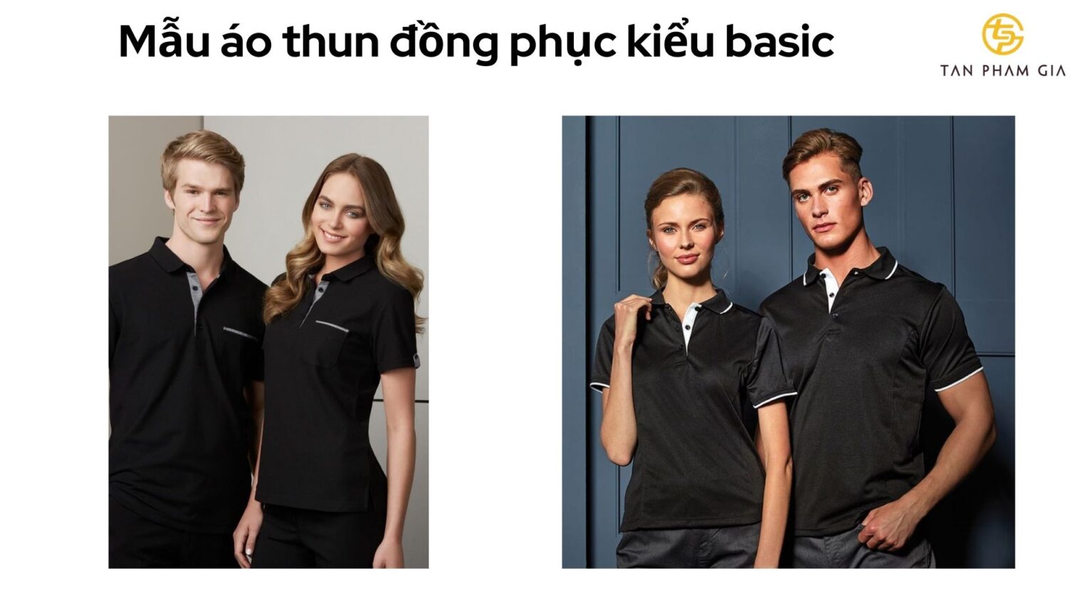 Mẫu áo thun đồng phục kiểu basic