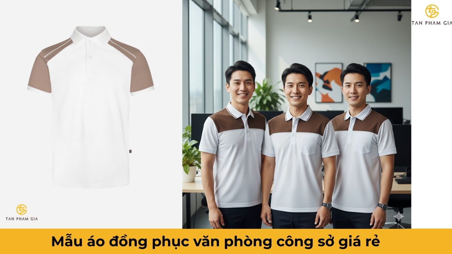 Mẫu áo đồng phục văn phòng công sở giá rẻ
