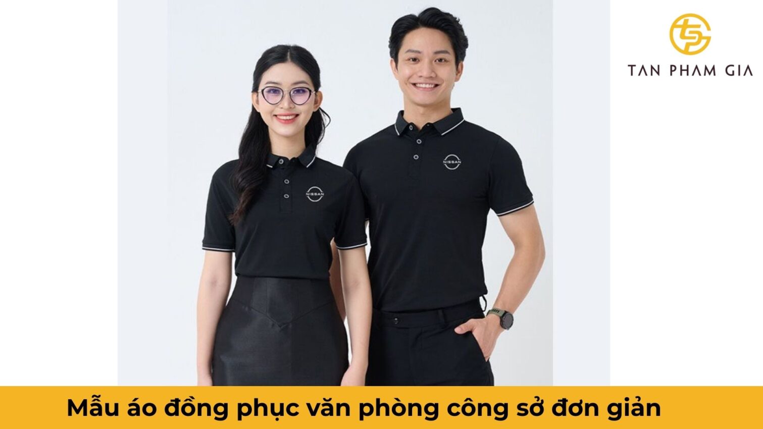 Mẫu áo đồng phục văn phòng công sở đơn giản