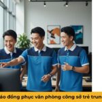 Mẫu áo đồng phục văn phòng công sở trẻ trung Mẫu áo đồng phục văn phòng công sở trẻ trung