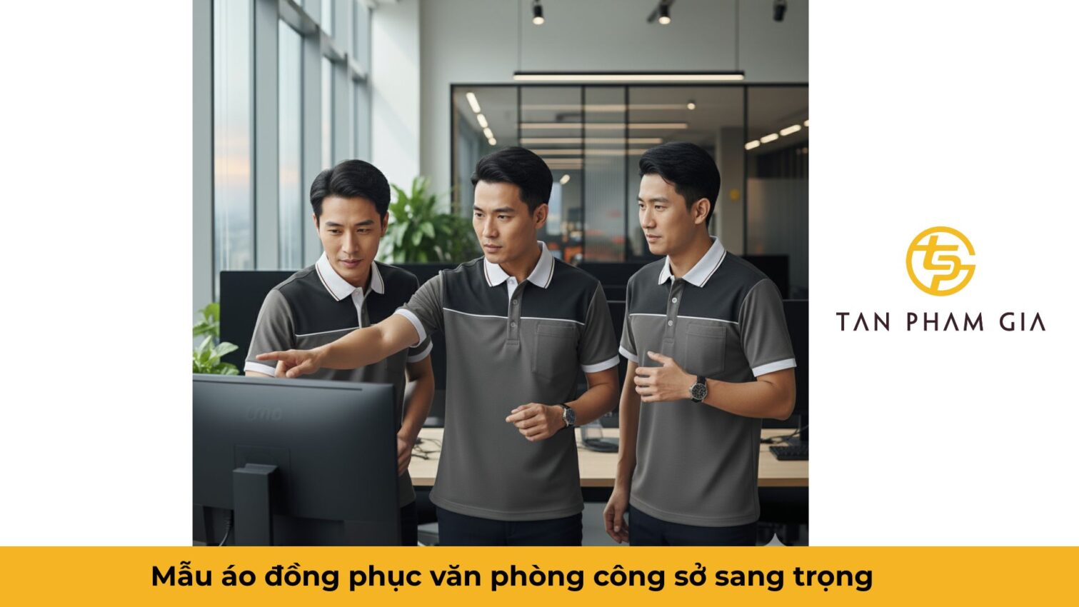 Mẫu áo đồng phục văn phòng công sở sang trọng