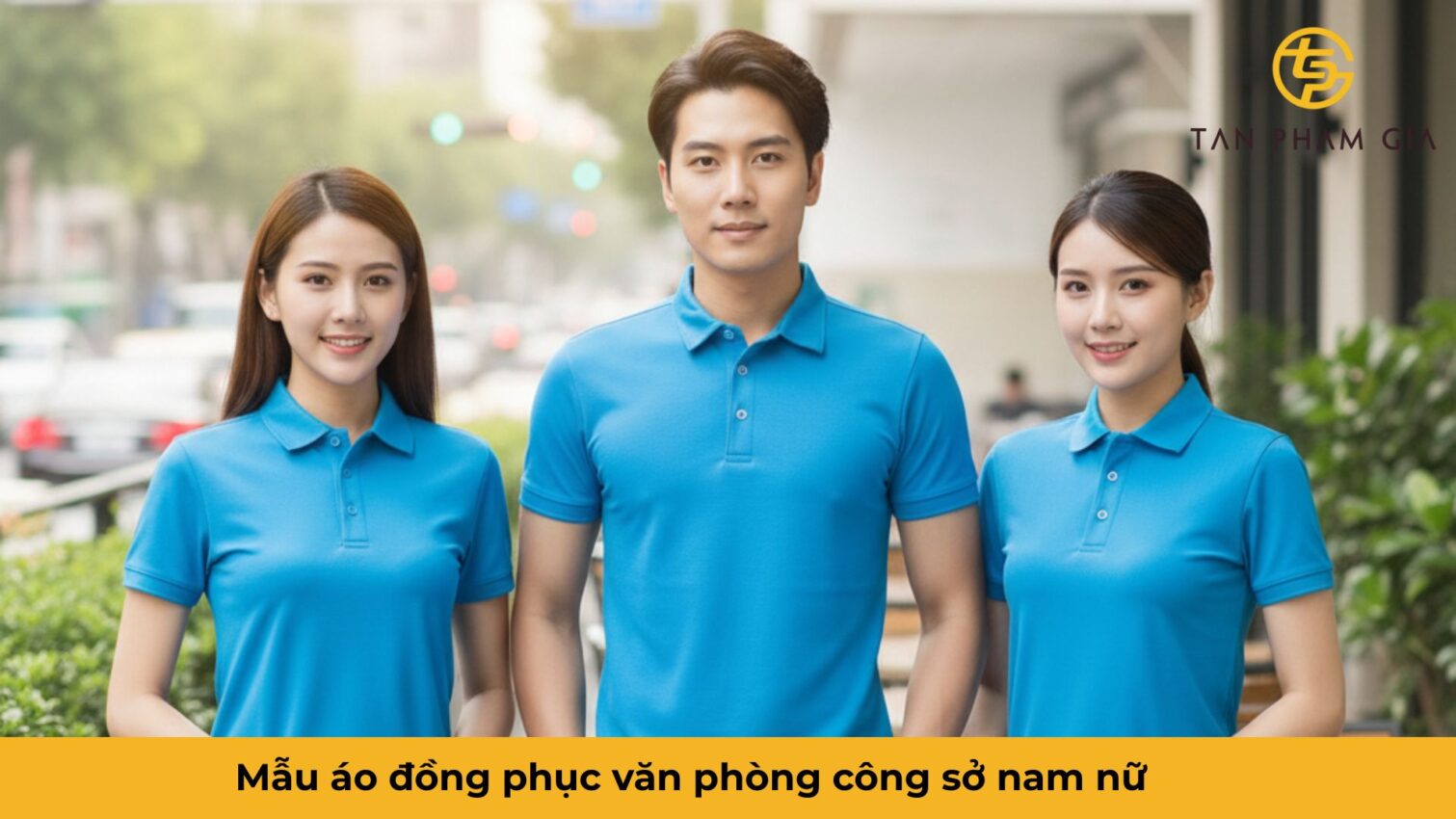Mẫu áo đồng phục văn phòng công sở nam nữ