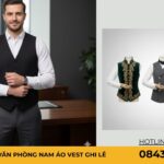 Đồng phục văn phòng nam áo vest ghi lê Đồng phục văn phòng nam áo vest ghi lê