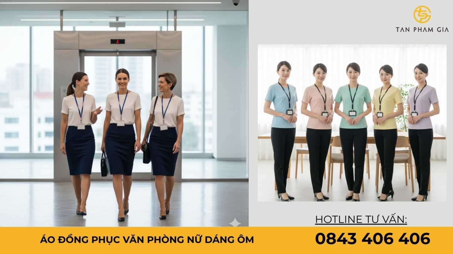 Áo đồng phục văn phòng nữ dáng ôm