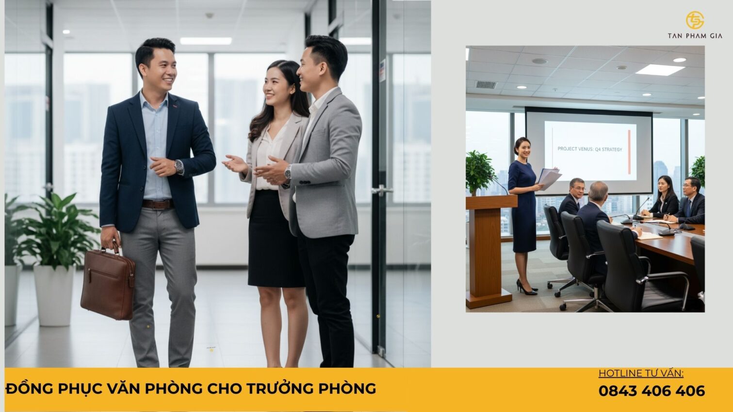 Đồng phục văn phòng cho trưởng phòng