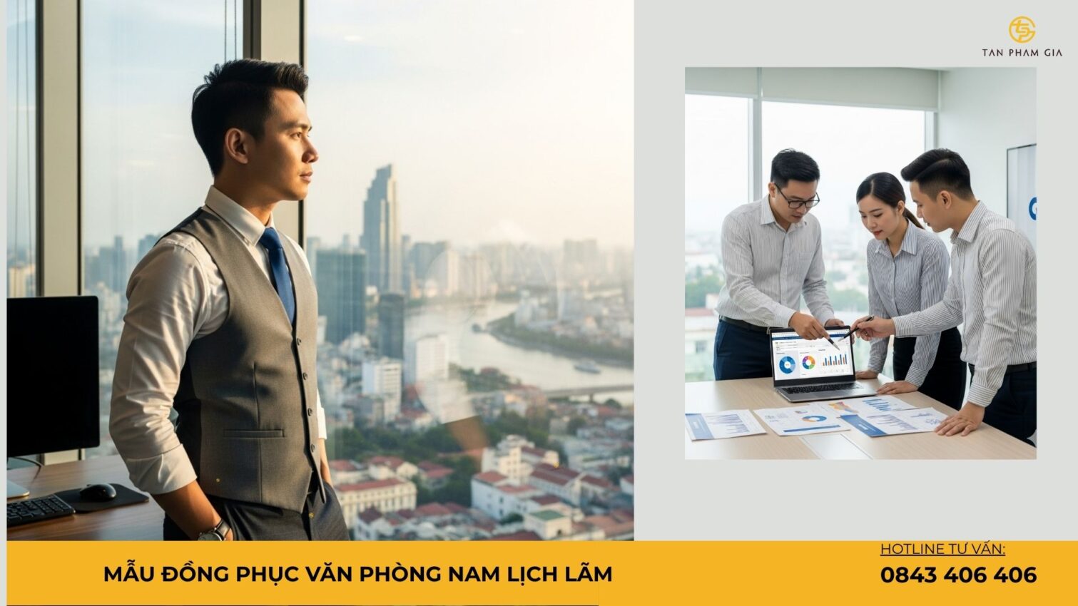 Mẫu Đồng Phục Văn Phòng Nam Lịch Lãm
