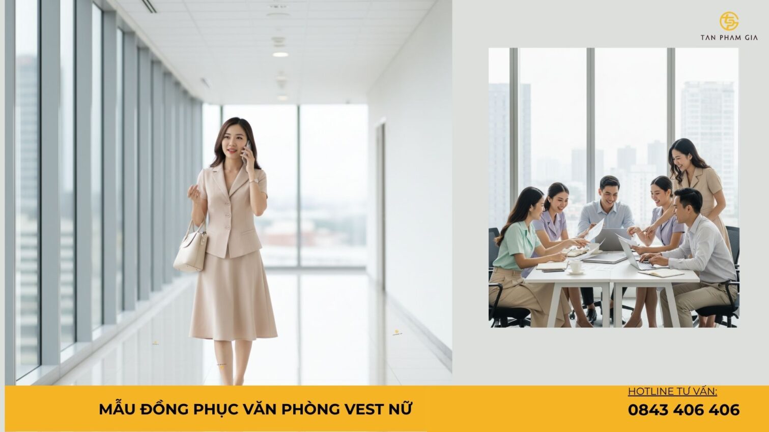 Mẫu đồng phục văn phòng vest nữ