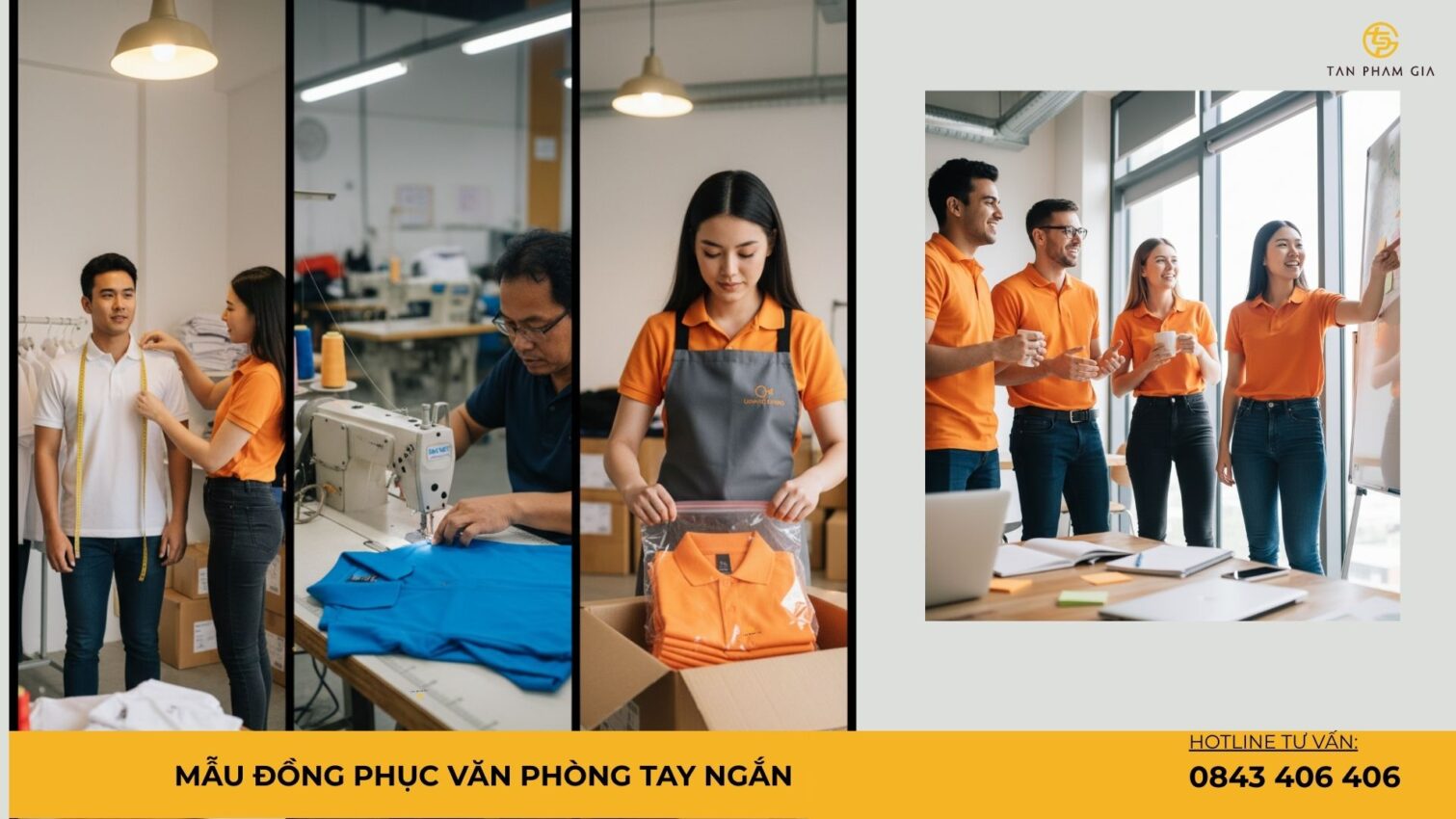 Mẫu đồng phục văn phòng tay ngắn
