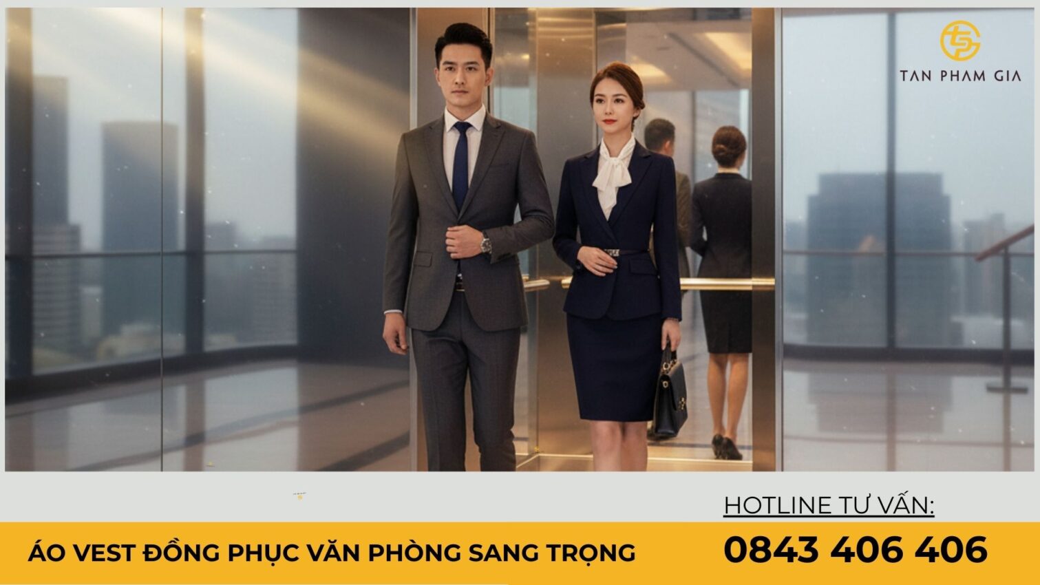 Áo vest đồng phục văn phòng sang trọng