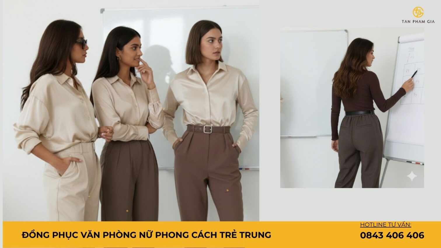 Đồng phục văn phòng nữ phong cách trẻ trung