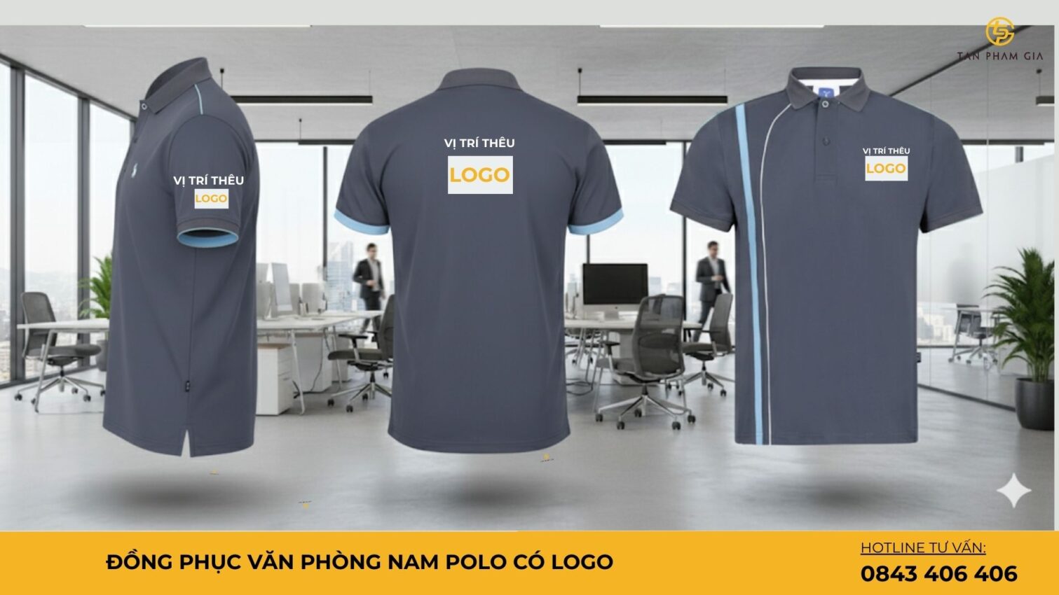 Đồng phục văn phòng nam polo có logo